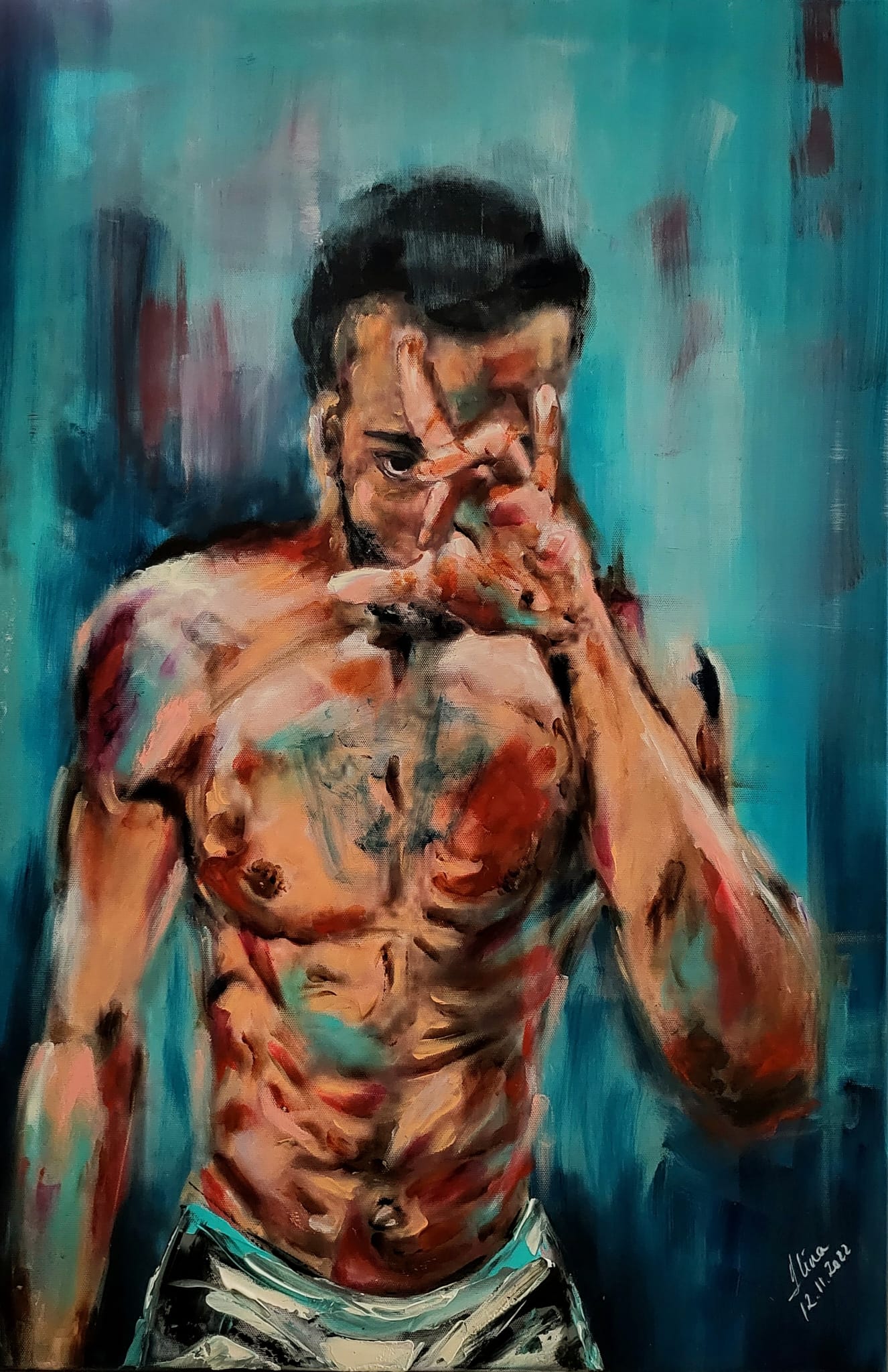 ArteDiAlina.com painting: I will win this battle